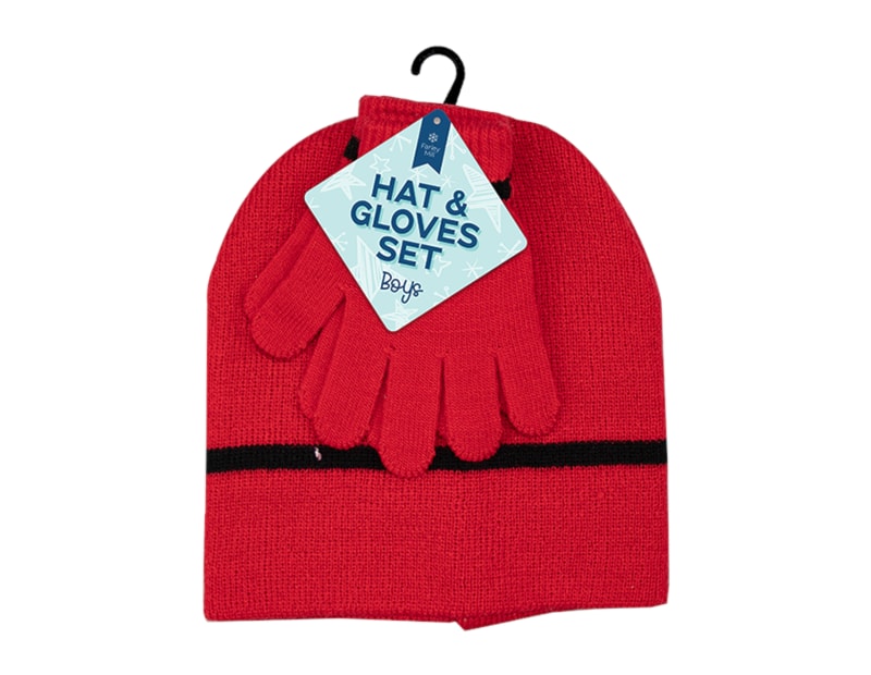 Wholesale Boys Beanie Hat & Gloves Sets