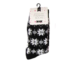 Wholesale Ladies Snowflake Thermal Socks