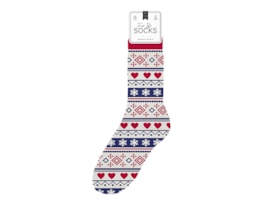 Wholesale Ladies Fairisle thermal socks | Gem imports Ltd.