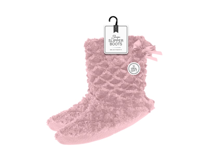 Wholesale Ladies Sherpa Slipper boots | Gem imports.