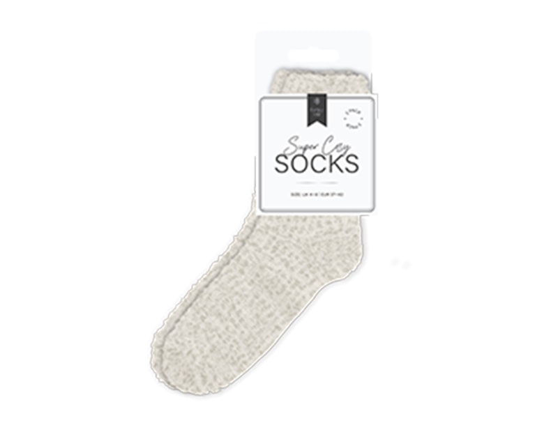 Wholesale Plain Cosy Socks 2pk