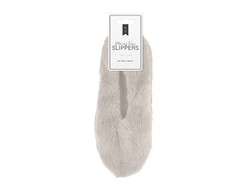 Wholesale faux Fur Slipper Socks with Memory Foam