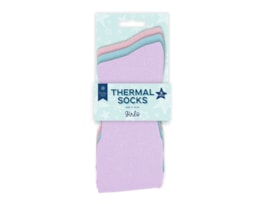 Wholesale Girls Thermal Socks 3pk