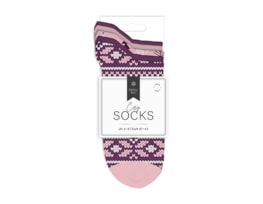 Wholesale Ladies Printed Crew Socks 5pk