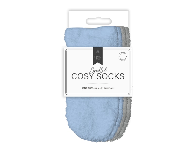 Wholesale Ladies Mixed Cosy Socks 2pk