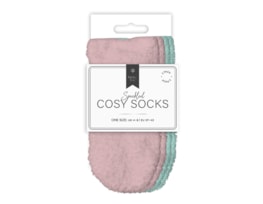 Wholesale Ladies Mixed Cosy Socks 2pk