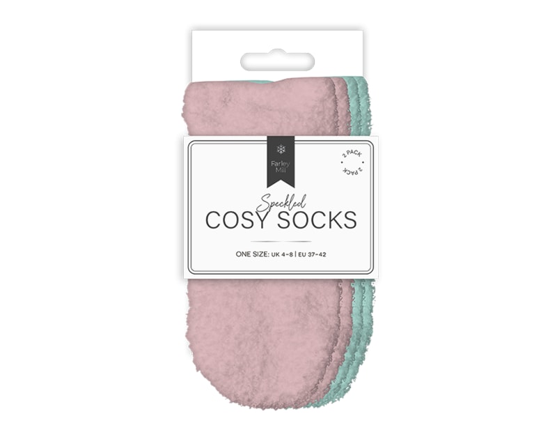 Wholesale Ladies Mixed Cosy Socks 2pk