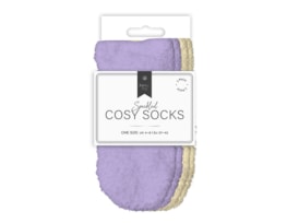 Wholesale Ladies Mixed Cosy Socks 2pk