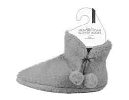 Wholesale Ladies Faux Fur Memory Foam Slipper Boots