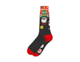 Wholesale Mens Novelty Christmas Cotton Rich Socks 2pk