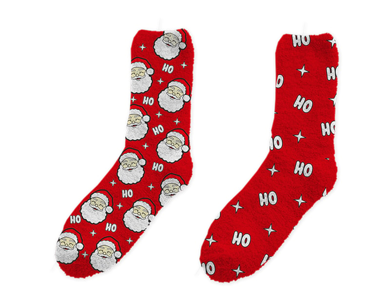 Wholesale Mens Novelty Christmas Cosy Socks 2pk