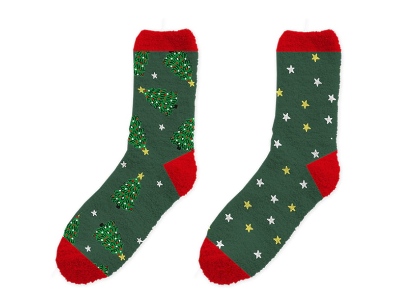 Wholesale Mens Novelty Christmas Cosy Socks 2pk