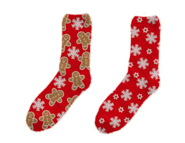 Wholesale Mens Novelty Christmas Cosy Socks 2pk