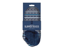 Wholesale Men's Pattern Knitted Cable Slipper Socks with Cuff