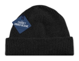 Wholesale Mens Chunky Ribbed Beanie