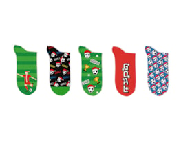 Wholesale Boys Printed Novelty Lurex Socks 5pk