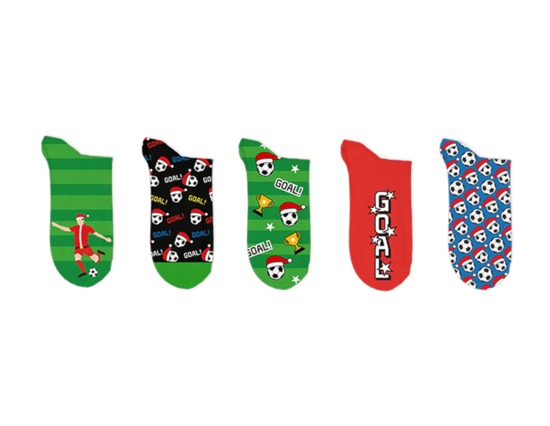 Wholesale Boys Printed Novelty Lurex Socks 5pk