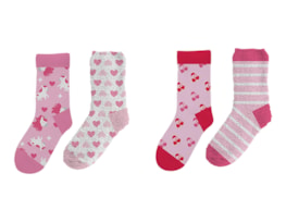 Wholesale Girls Novelty Cosy Socks 2pk