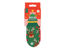 Wholesale Boys Printed Novelty Cosy Socks with Grippers 2pk