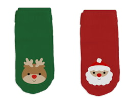 Wholesale Baby Printed Festive Socks 4pk