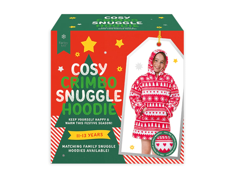 Wholesale Older Kids Printed Snuggle Hoodie