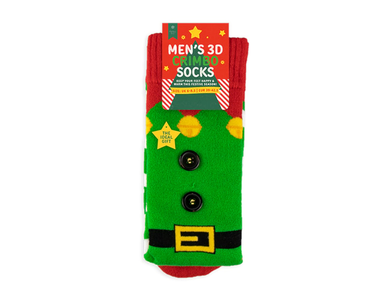 Wholesale Festive 3D Character Men's Socks