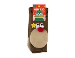 Wholesale Festive 3D Character Men's Socks