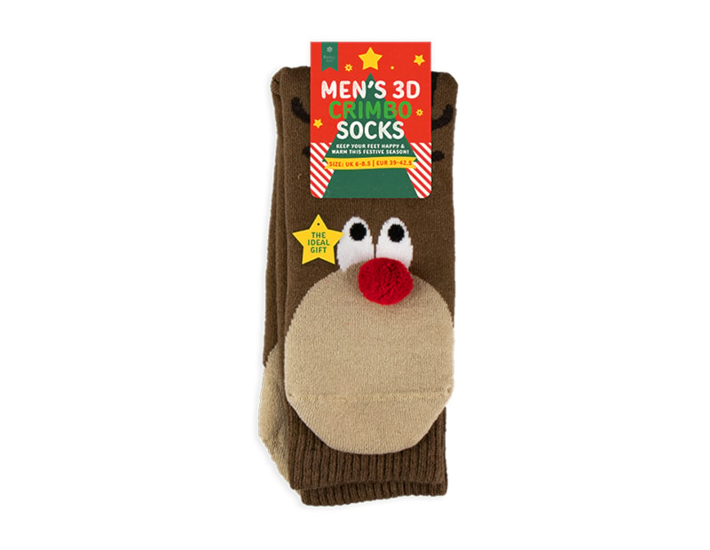 Wholesale Festive 3D Character Men's Socks