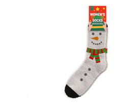 Wholesale Ladies Cosy Christmas Socks