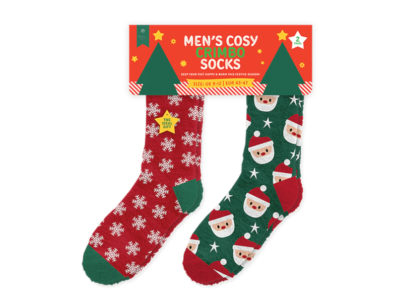 Whoelsale Festive Mens Socks 2 Pairs