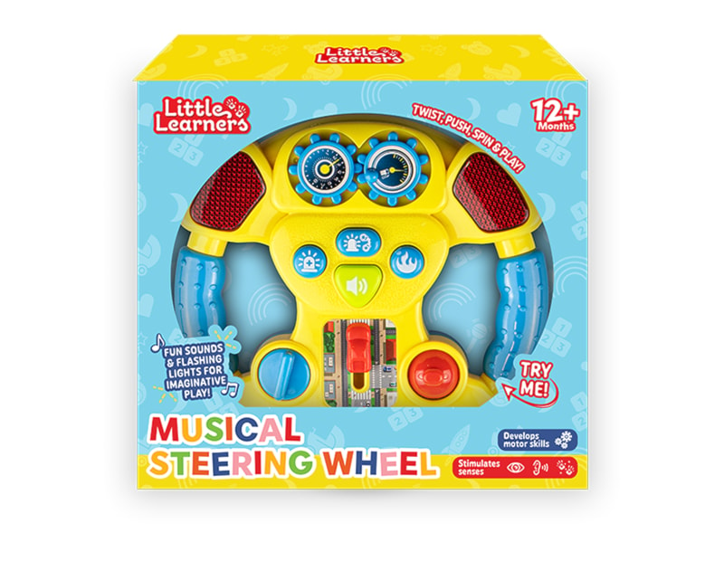 Wholesale Little Learners Musical Steering Wheel