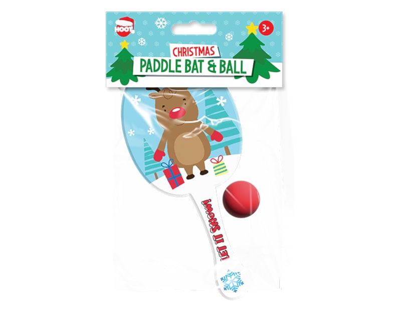 Wholesale Christmas Paddle Bat & Ball