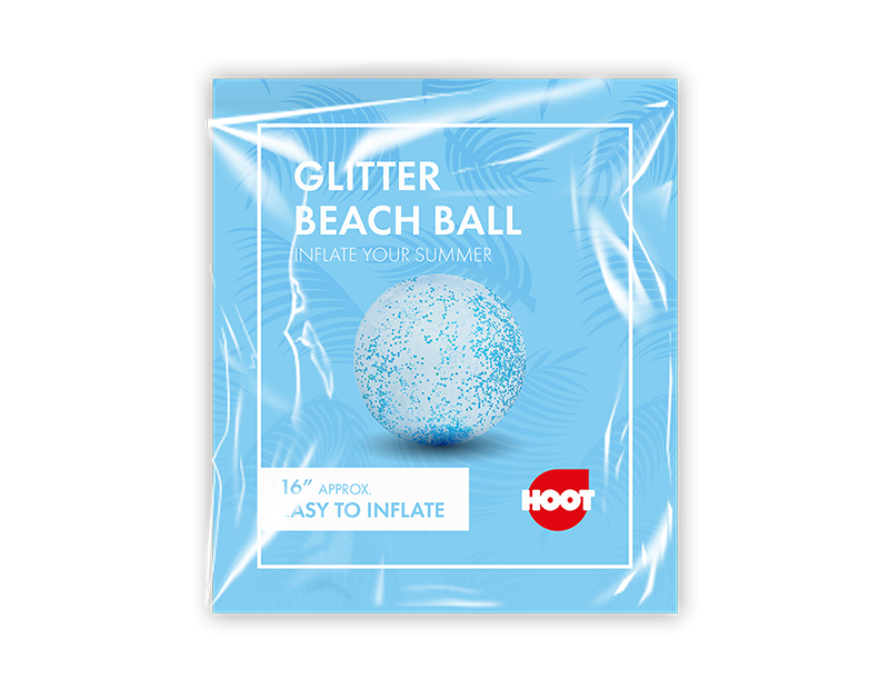 Wholesale Inflatable Glitter Beach Ball 16"