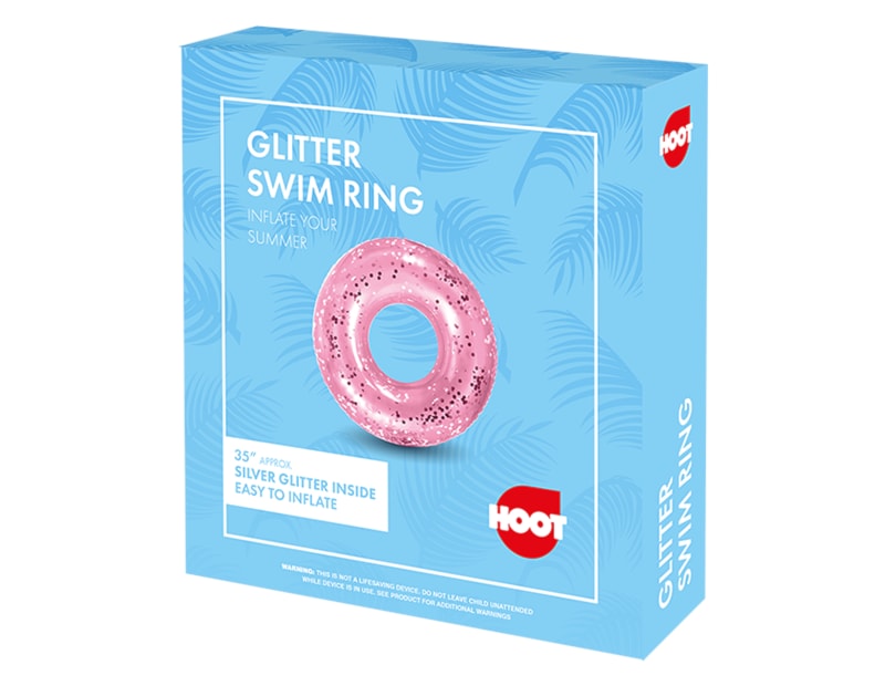 Wholesale Inflatable Glitter Swim Rings