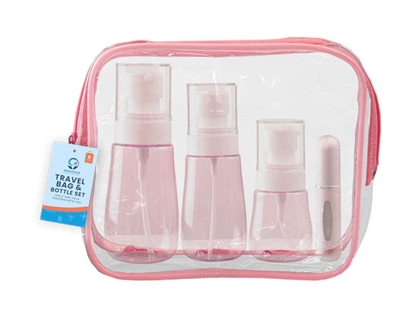 Wholesale Travel Bag and Bottle Set 5pc