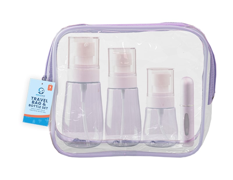 Wholesale Travel Bag and Bottle Set 5pc