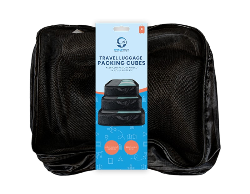 Wholesale Travel Luggage Packing Cubes 3pk