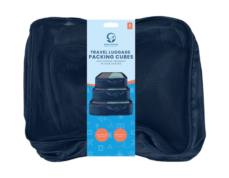 Wholesale Travel Luggage Packing Cubes 3pk