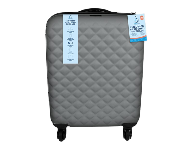 Wholesale Travel 20" Embossed Shell Suitcase