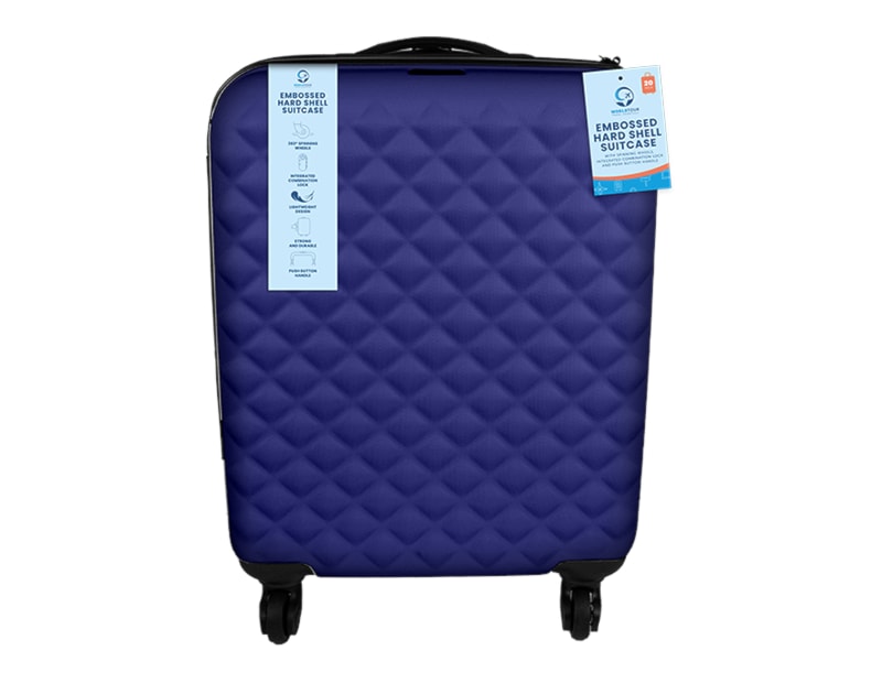 Wholesale Travel 20" Embossed Shell Suitcase