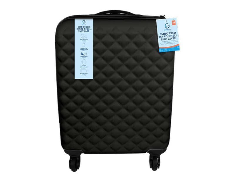 Wholesale Travel 20" Embossed Shell Suitcase