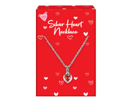 Wholesale Valentine's Day Silver Heart Necklaces PDQ