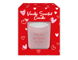 Wholesale Valentine's Day Vanilla & Rose Scented Candles