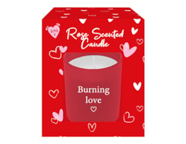 Wholesale Valentine's Day Vanilla & Rose Scented Candles