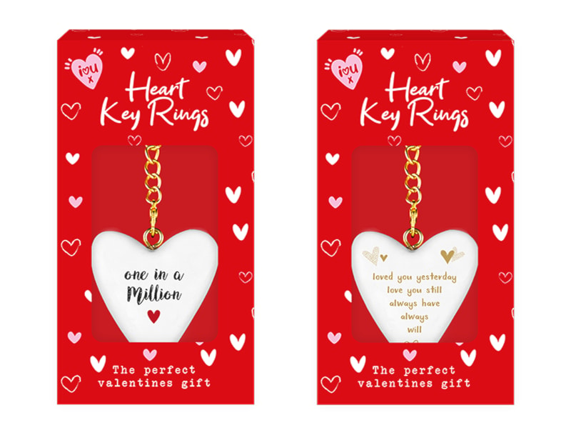 Wholesale Heart Keyring PDQ