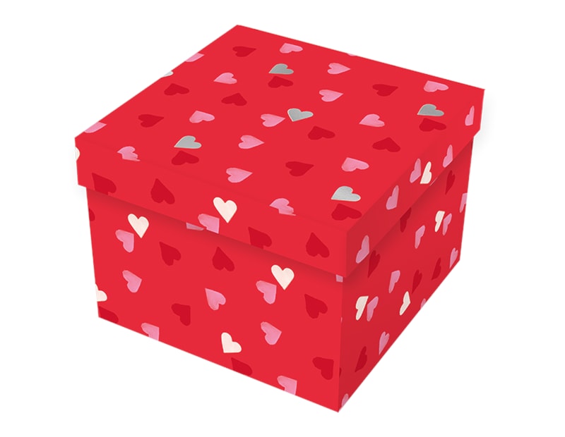 Wholesale Valentines Day square foiled gift box