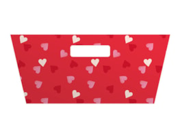 Wholesale Valentines Printed Hamper Tray