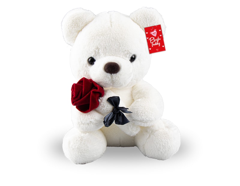 Wholesale Valentine's Plush Teddy with Rose