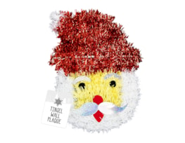 Wholesale Christmas Tinsel Wall Plaques | Bulk Buy Christmas Decorations