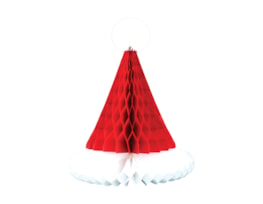 Christmas Honeycomb Santa Hat Decoration